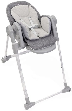 Chicco Стульчик для кормления Polly Armonia / цвет Steel (светло-серый)