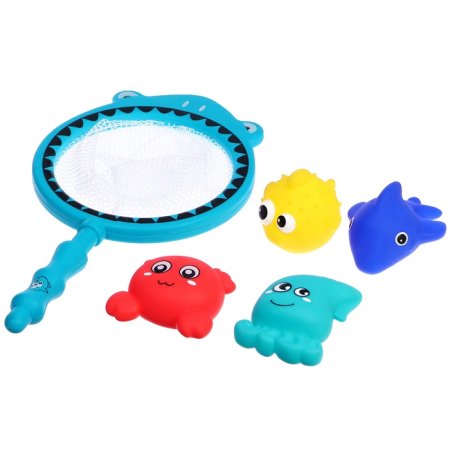 Крошка Я набор резиновых игрушек с сачком SL-07171  МИКС 10613594