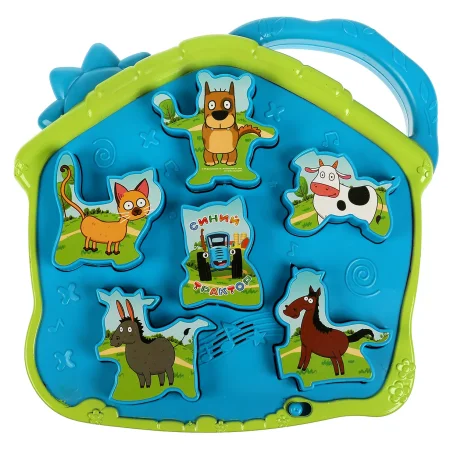Умка Музыкальный сортер СИНИЙ ТРАКТОР 50 вопросов и ответов.кор.бат.,в кор.36шт