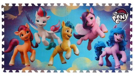 Играем вместе Сборный коврик-пазл «My little pony»