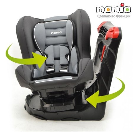 Nania Revo Автокресло 0-18кг / цвет  Premium Black Черный