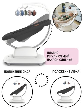 Кресло-качалка UPPAbaby Mamaroo  (Jake Графитовый меланж)