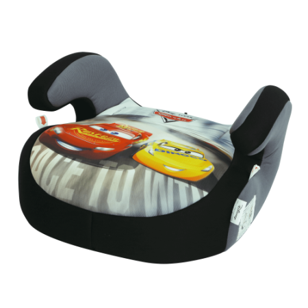 Siger Автокресло детское Бустер, серия Disney / цвет Тачки гонка серый