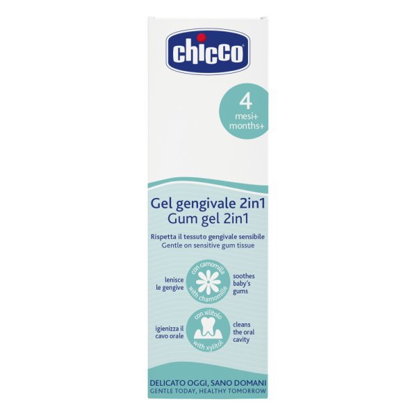 Chicco гель для десен 4 месяца+ при прорезывании зубов 2 в 1