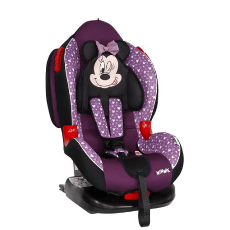 Siger Автокресло детское Кокон ISOFIX, серия Disney / цвет Микки Маус звезды фиолетовый