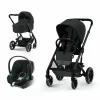 Коляска Cybex Balios S Lux BLK 3в1 (+дожд)  (Moon Black)