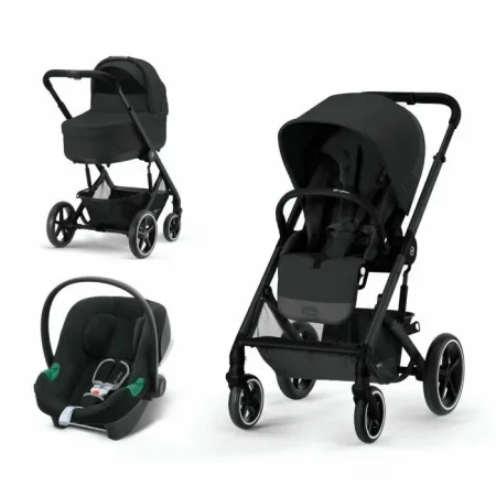 Коляска Cybex Balios S Lux BLK 3в1 (+дожд)  (Moon Black)