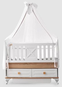 Lovely baby Кровать Boni, 120*60 см / цвет белый