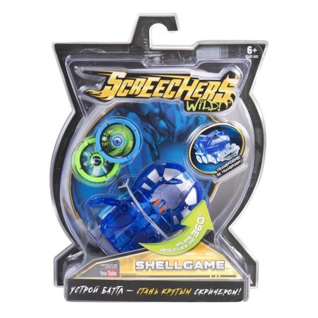 игрушка Screechers Wild Дикие Скричеры. Машинка-трансформер Шеллгейм л1