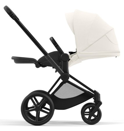 Коляска Cybex Priam IV Matt Black 2 в 1 спал.блок (Off White)