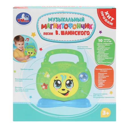 Умка Магнитофончик 25+ песен, фраз и звуков Шаинский музыка в кор., в кор.120шт