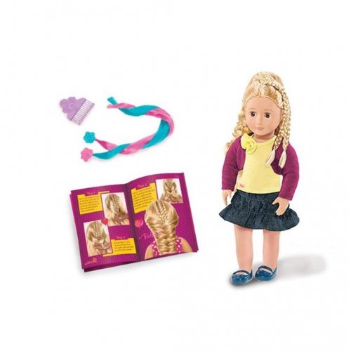 Кукла ДеЛюкс "Фиби" с растущими волосами; 46 см с книжкой по созданию модных причесок