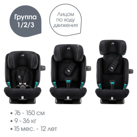 Автокресло ADVANSAFIX PRO Classic  (Deep Black)