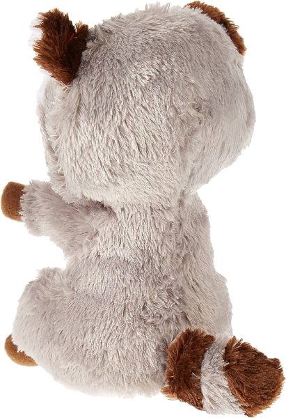 TY Мягкая игрушка Beanie Boo's Енот Racoon / цвет серый, коричневый