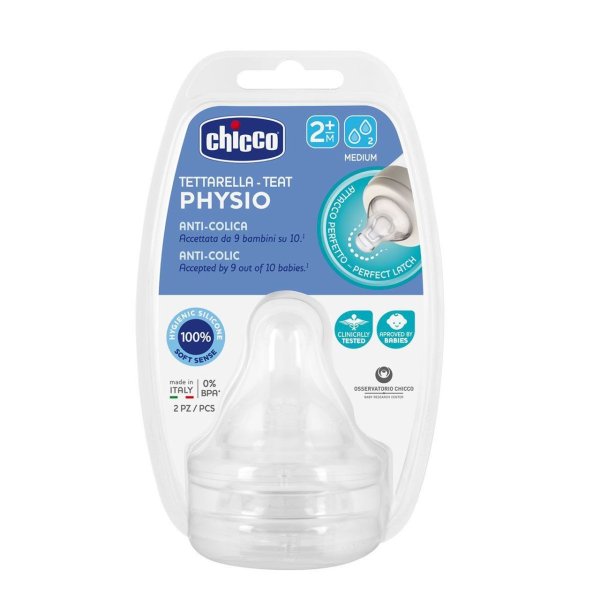 Chicco Бутылочка Well-Being Uni с силиконовой соской средний поток, 250 мл / цвет серый
