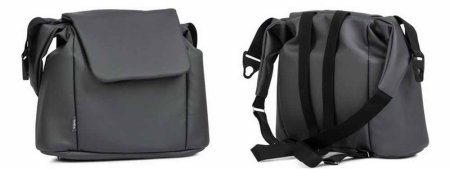 Tutis Коляска 2 в 1 Mio Eco Leather / цвет Dark Grey (темно-серый)