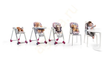 Chicco Стульчик для кормления Polly 2в1 / цвет Progres5 Cherry