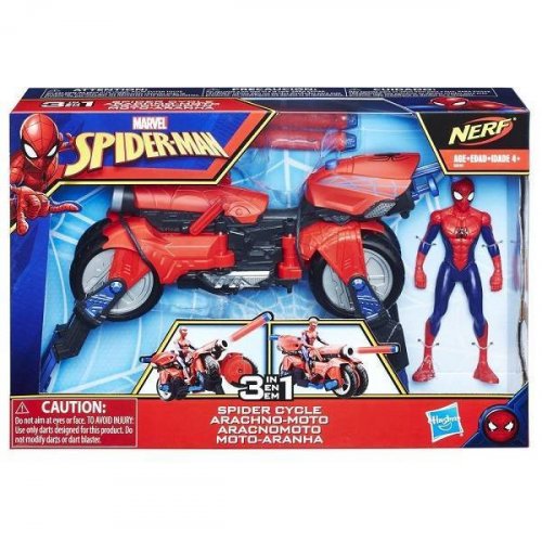 игрушка Игрушка Hasbro Spider - man фигурка Человек-Паук и транспорт