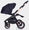 MowBaby Коляска 3 в 1 Zoom PU / цвет Gold Black (черный, золотая рама)