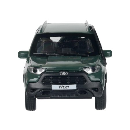Машина металл LADA NIVA travel 12 см, двери, инерц, темно-зеленый, кор. Технопарк 415058