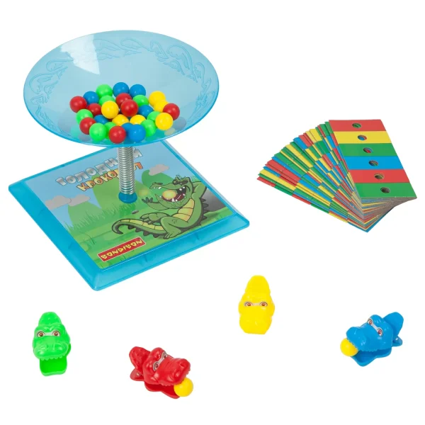 Развивающие игры Bondibon «ГОЛОДНЫЙ КРОКОДИЛ», BOX  25,5х6,5х25,5