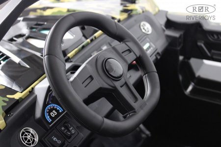 (н/м)A707AA Детский электромобиль LUX NEW 4WD  (Зеленый)