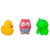 Abtoys Веселое купание Набор игрушек для ванны, 3 предмета (совенок, утенок, лягушонок)