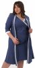 Hunny mammy Комплект для беременных и кормящих 1-ВРК 23020Б, размер 170,176-120-126 / цвет синий-белый