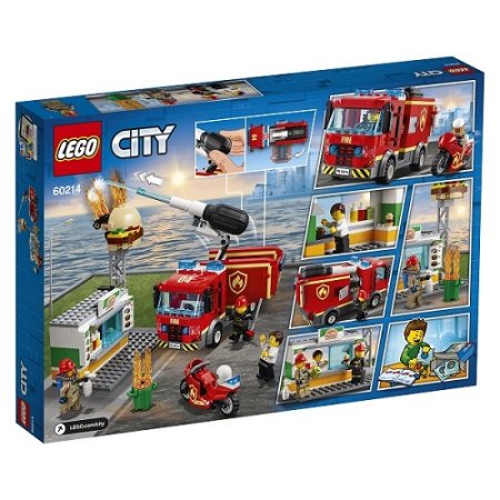 Lego конструктор Город Пожарные: Пожар в бургер-кафе