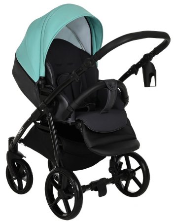 Tutis Коляска 2 в 1 Novo / цвет кожа Antracite Metalic-Mint (темно-серый + мятный)