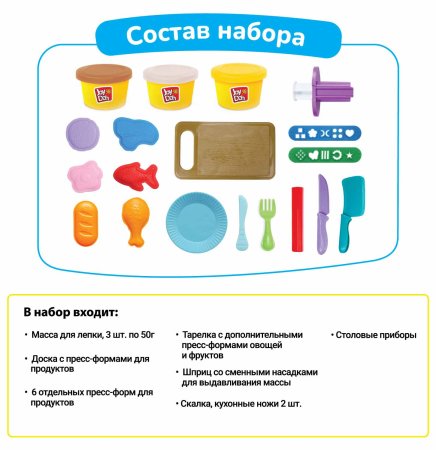Joy-Doh Набор для лепки Обед на всю семью