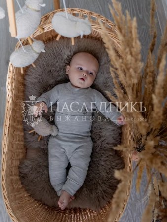 (м)НВ8002 Ползунки (р. 56, цв. светло-серый)