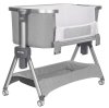 CRL-16402 Кроватка CARRELLO Aria 2в1  (Silver Grey)