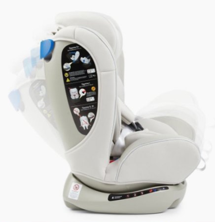 Happy baby Автокресло Spector (0-36 кг) / цвет warm grey (светло-серый)