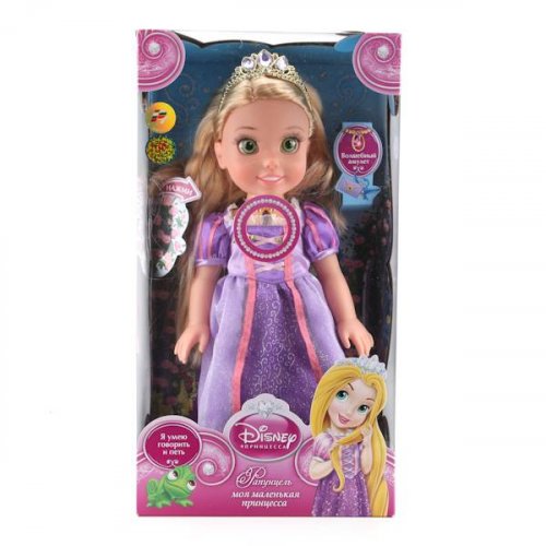 "Карапуз" Кукла Disney принцесса Рапунцель 37 см, озвученная, светится амулет
