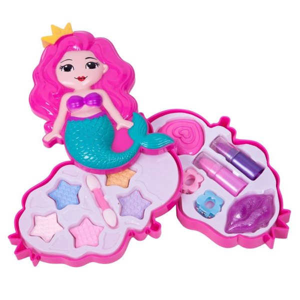 Bondibon Набор детской декоративной косметики Eva Moda, BOX 20*26,8*5,5 см; косметичка-русалочка, тени для