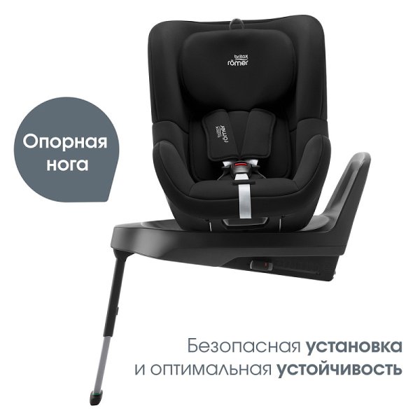 Britax Roemer Автокресло Dualfix Plus (0-18 кг) / цвет Space Black (черный)