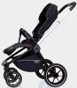 MowBaby Коляска 2 в 1 Zoom PU / цвет Silver Black (черный, рама серебро)