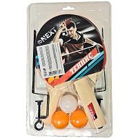 Next набор для настольного тенниса 2 ракетки, сетка, 3 шарика 271474