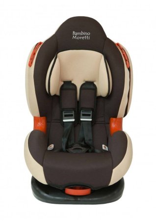 Bambino Moretti Детское автомобильное кресло BS-02 Isofix  / группа  I/II / цвет коричневый-бежевый