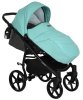 Tutis Коляска 2 в 1 Novo / цвет кожа Antracite Metalic-Mint (темно-серый + мятный)