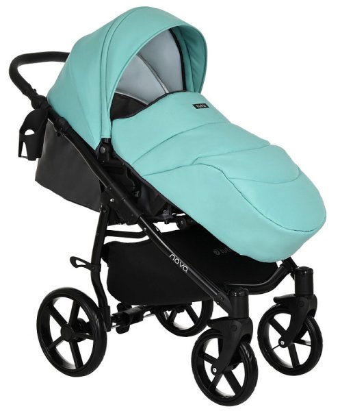Tutis Коляска 2 в 1 Novo / цвет кожа Antracite Metalic-Mint (темно-серый + мятный)