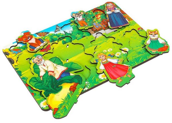 Буратино Деревянная рамка-вкладыш "Репка"