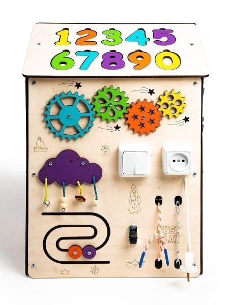 BusyPlay Бизидом Большой Домик 40х55х40см