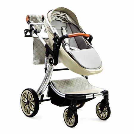 Bambini Moretti Коляска 2 в 1 Vondoo, цвет / светло - серый (grey)