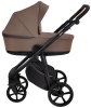 ROAN Коляска 2 в1 Esso короб + прогулка leather/Camel/Black/руч.Тем.коричневый(2 места) 