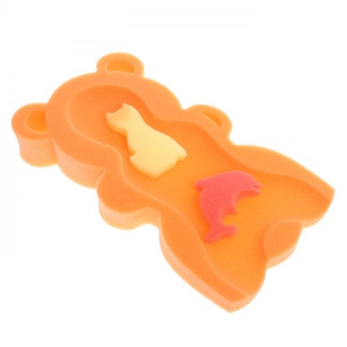 Матрасик для купания младенцев "Adik Mini  Bear" Orange для купания младенца