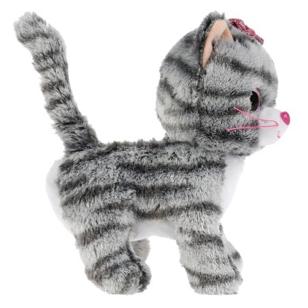 Мой питомец Мягкая игрушка Кошка в сумочке из пайеток, 17 см