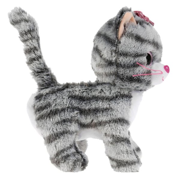 Мой питомец Мягкая игрушка Кошка в сумочке из пайеток, 17 см