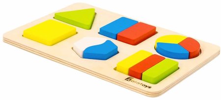 Alatoys Рамка-вкладыш "Дроби-фигуры №2"